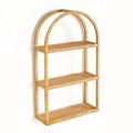 New Haven 3-Tier Curio Shelf – Arched Rattan