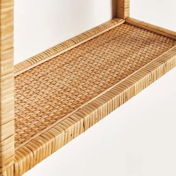 New Haven 3-Tier Curio Shelf – Arched Rattan