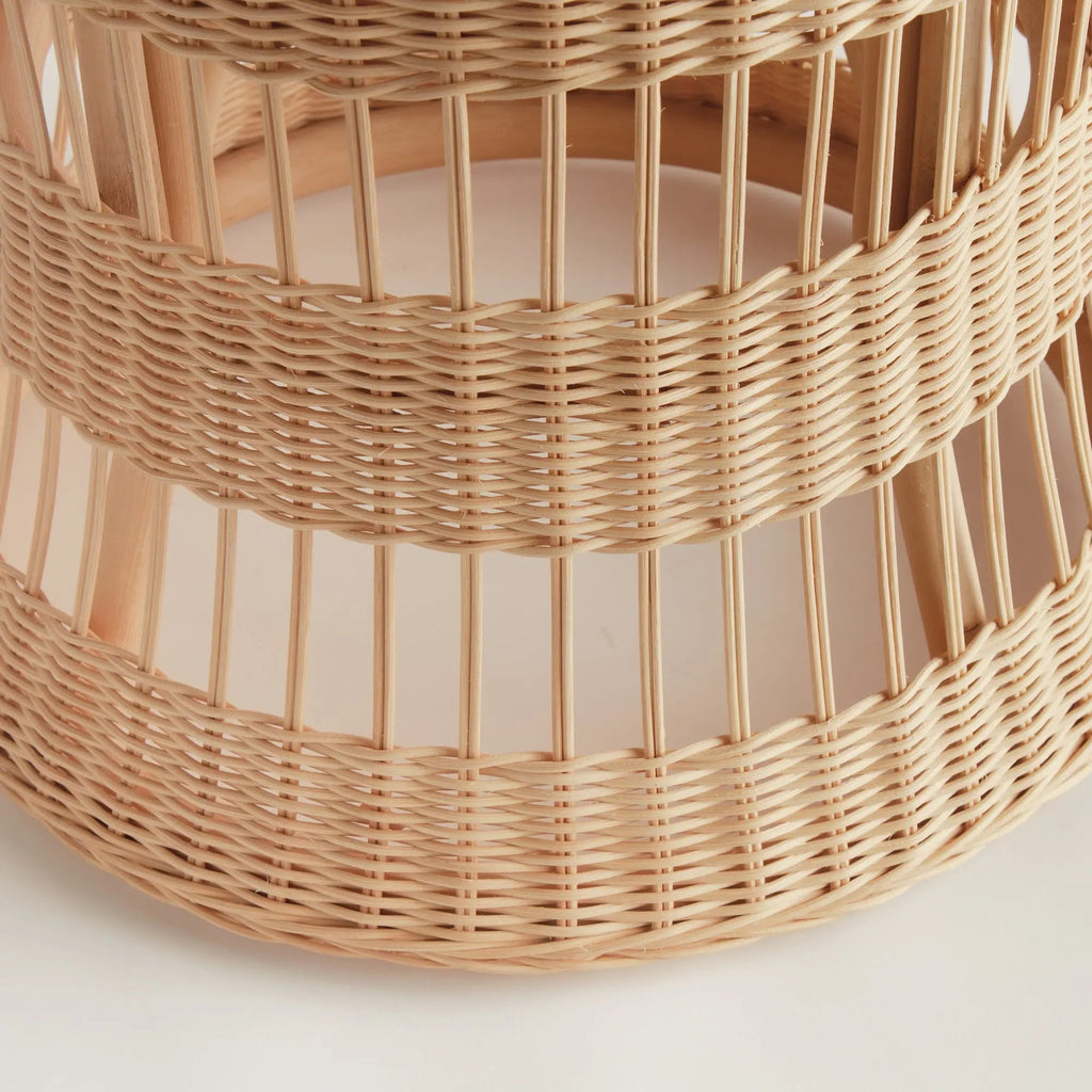Ashton Rattan Side Table – Handwoven Natural Accent