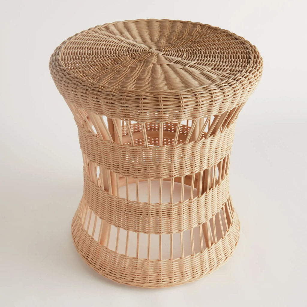 Ashton Rattan Side Table – Handwoven Natural Accent