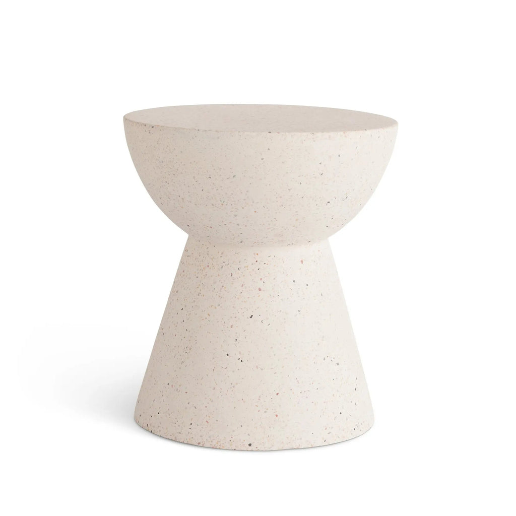 Nina Side Table – 18.5" Speckled Indoor/Outdoor