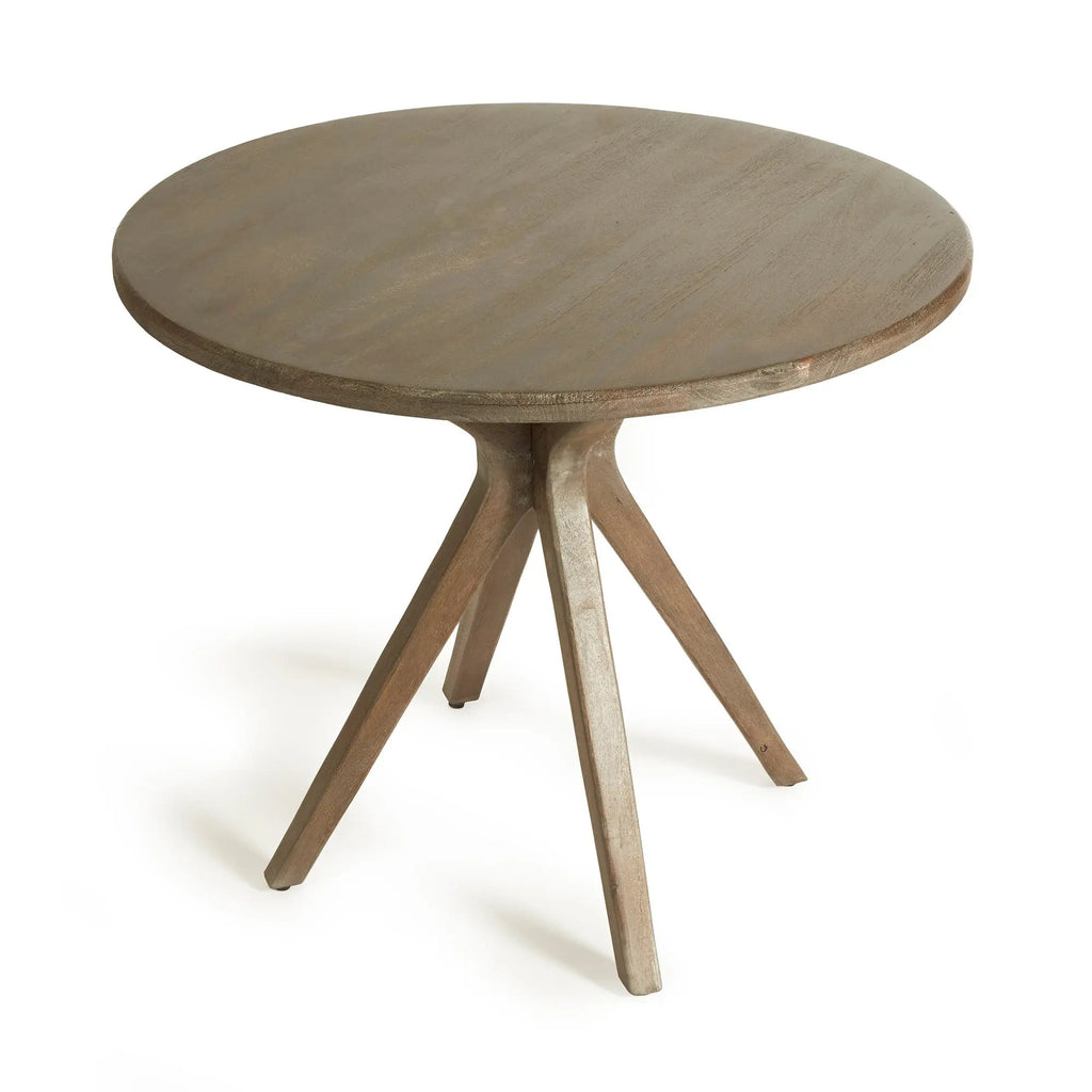Mercier Café Table – Graywashed Mango Wood, Round