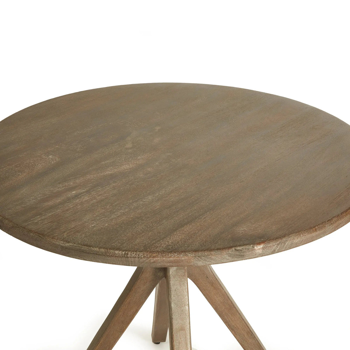 Mercier Café Table – Graywashed Mango Wood, Round