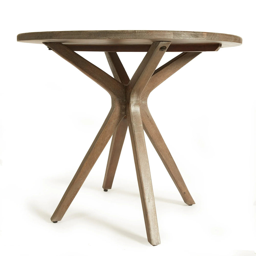 Mercier Café Table – Graywashed Mango Wood, Round