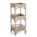 Isla Etagere – Hand-Woven Kubu Rattan Shelving, 39.5"
