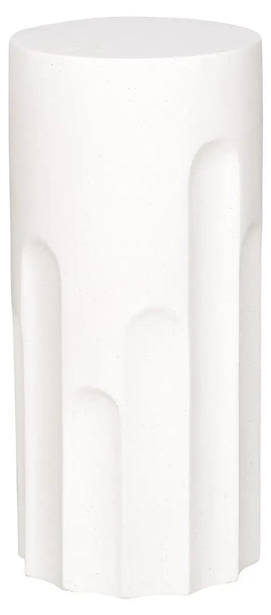 Dorian Outdoor Spot Table – Stone White Finish