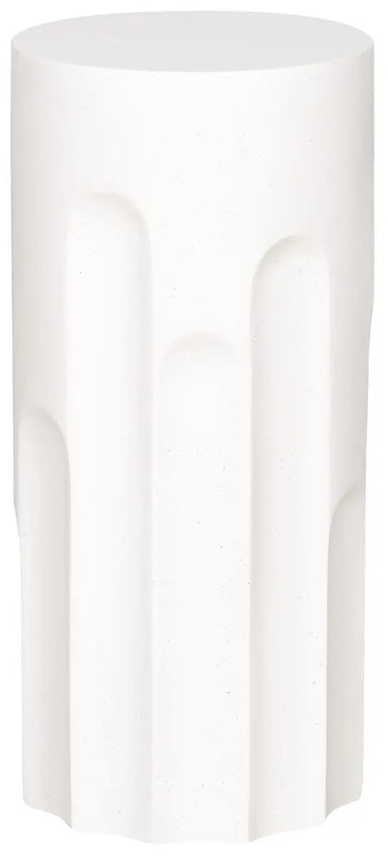 Dorian Outdoor Spot Table – Stone White Finish