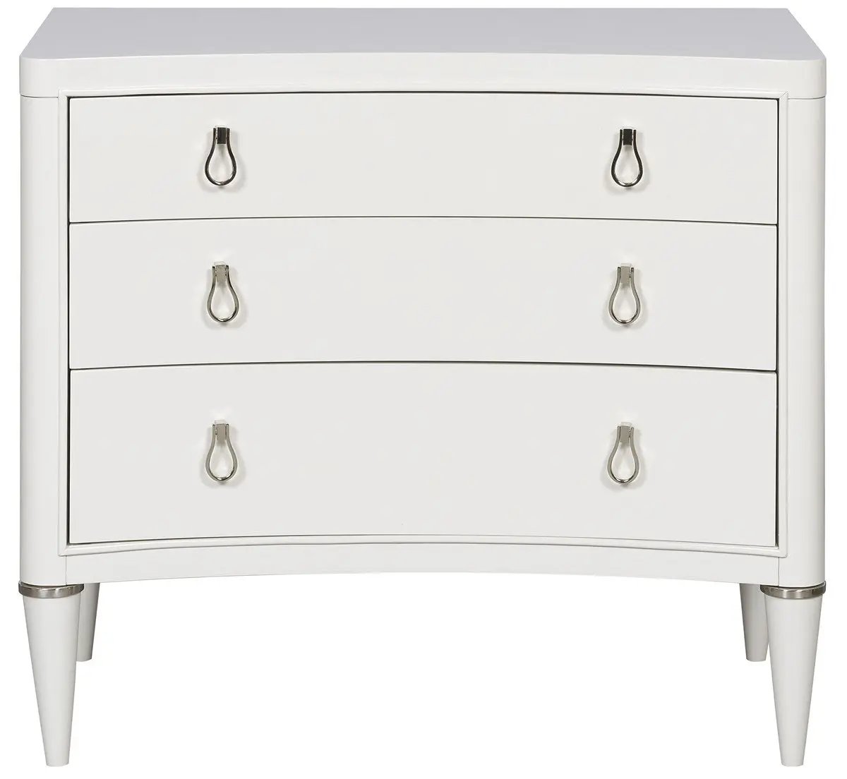 Lillet Three Drawer Nightstand – French-Inspired, Sparrow Finish