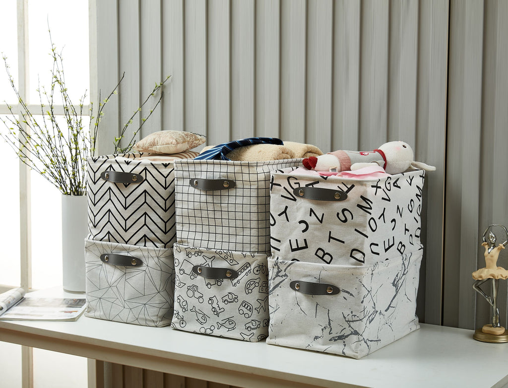 Large Water-Resistant Storage Bins | Collapsible Storage Basket | Toy Storage Organizer