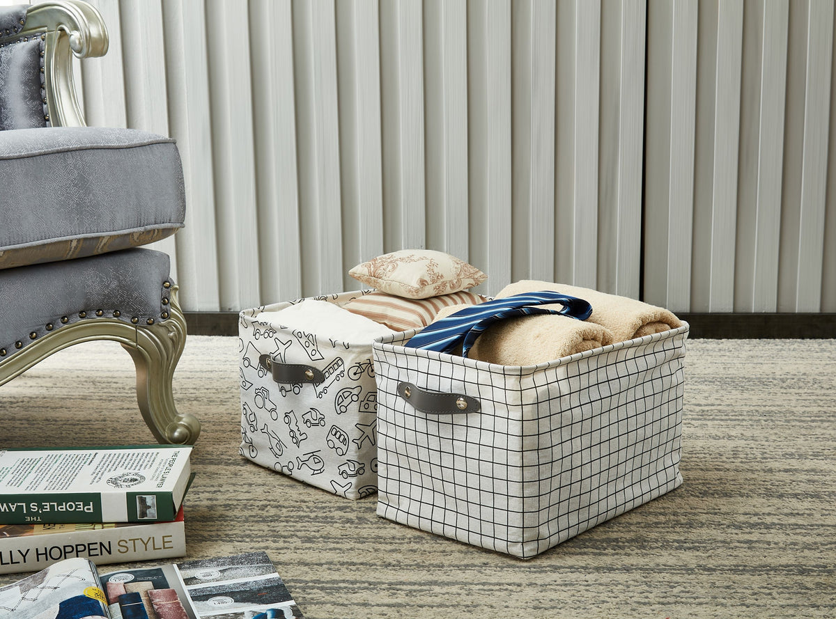 Large Water-Resistant Storage Bins | Collapsible Storage Basket | Toy Storage Organizer