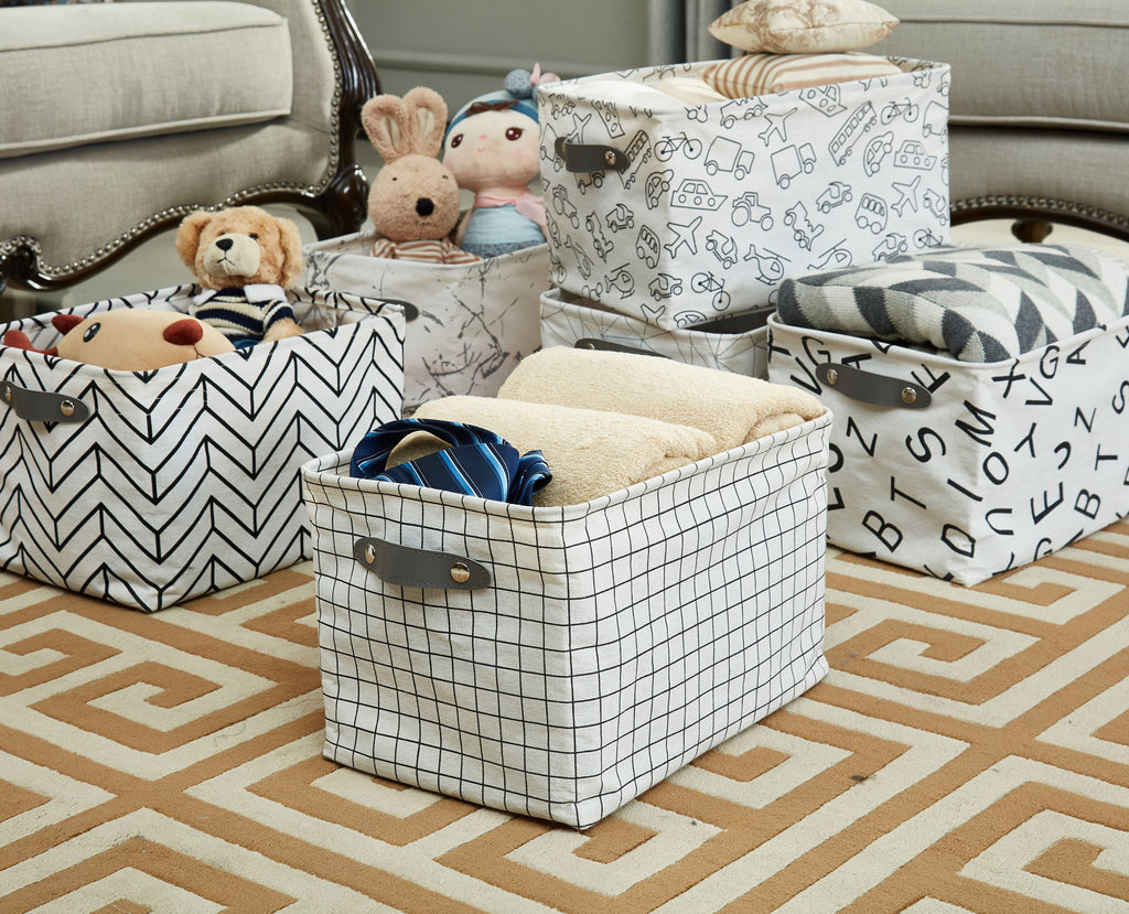 Large Water-Resistant Storage Bins | Collapsible Storage Basket | Toy Storage Organizer