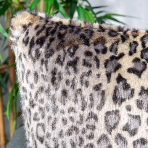 Faux Black Leopard Pillow Leopard