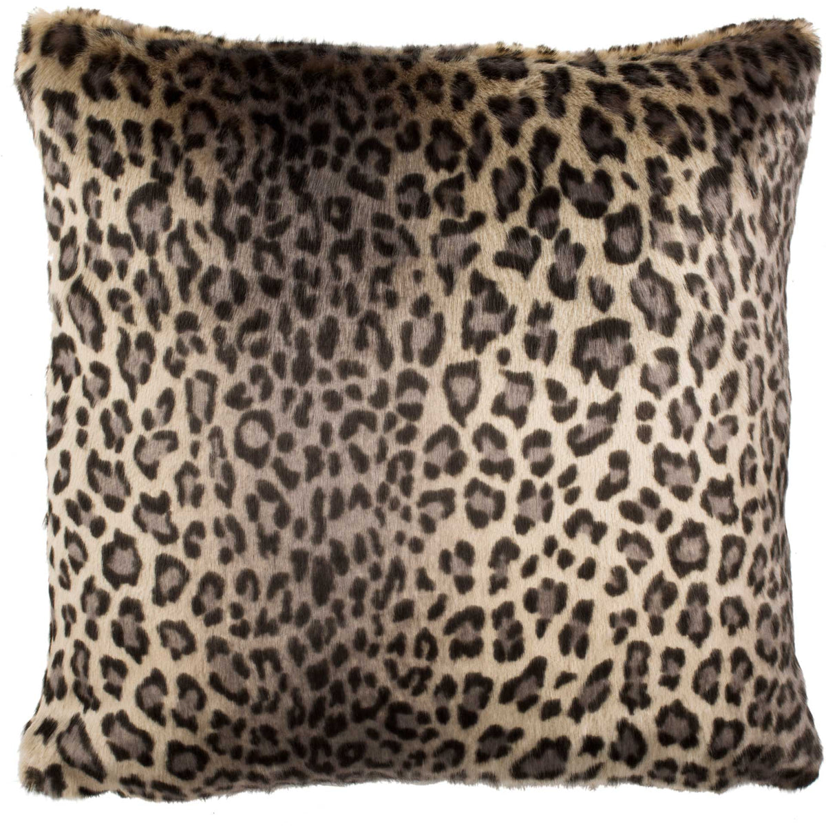 Faux Black Leopard Pillow Leopard