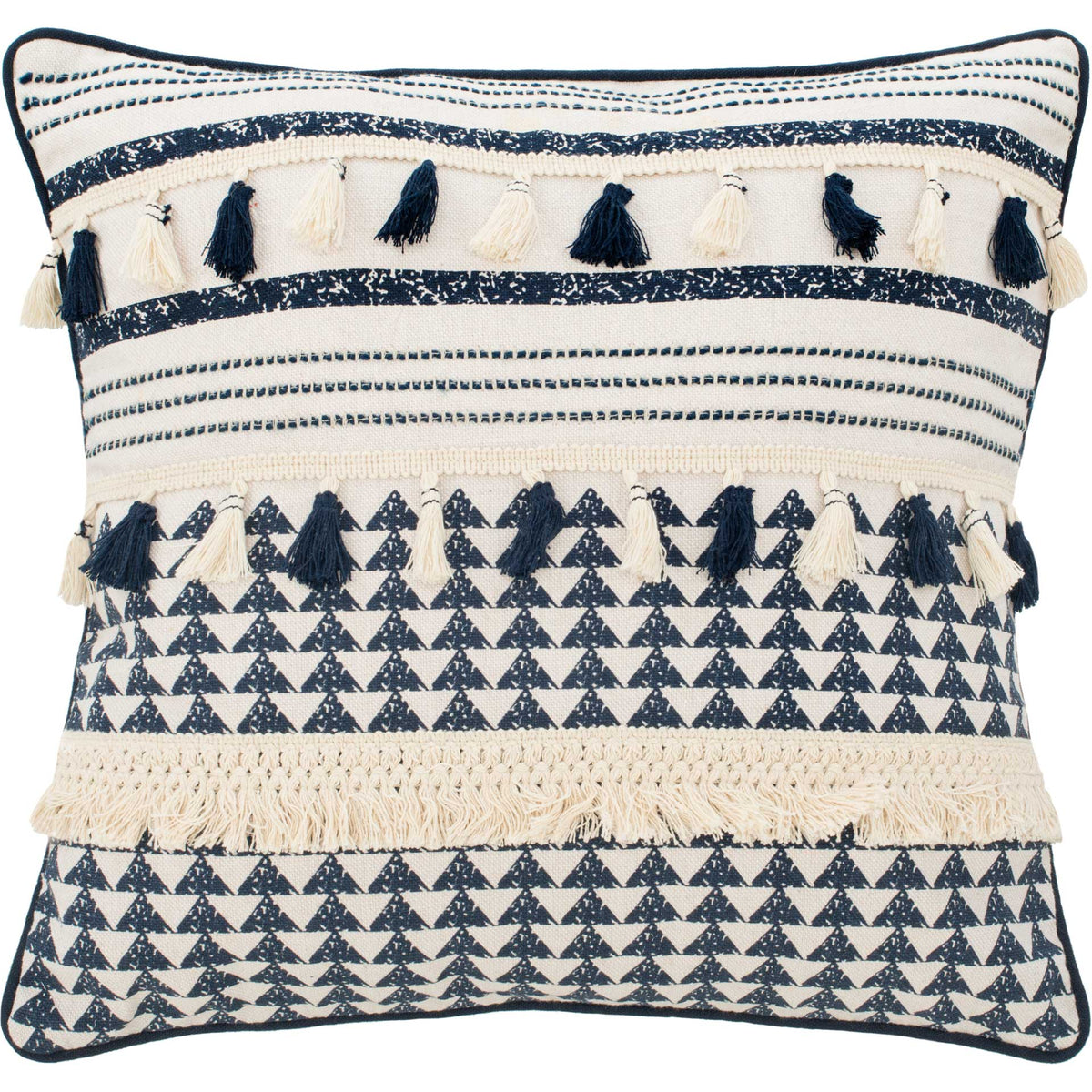 Enyart Pillow Cream/Navy