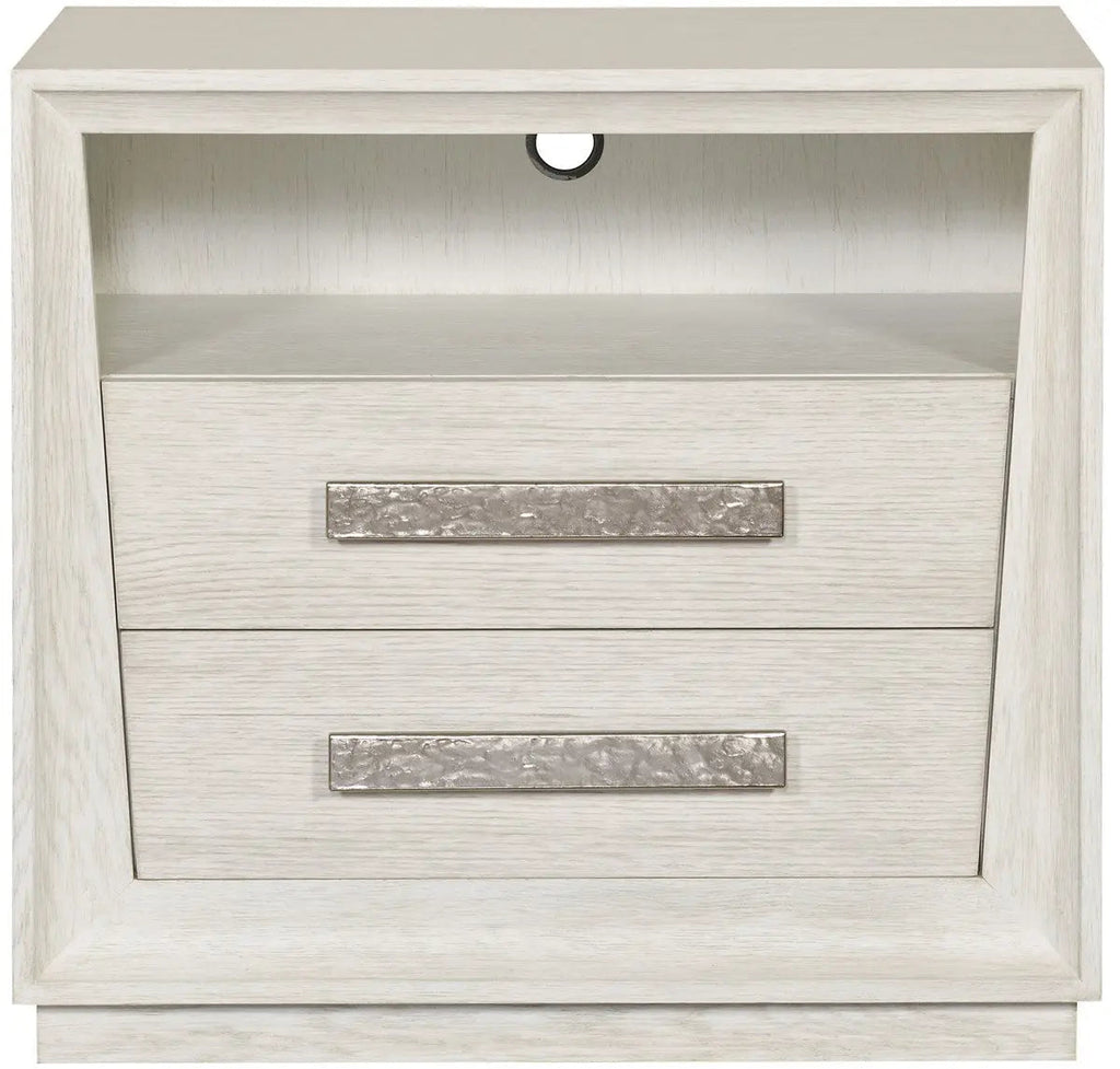 Ridge Medium Nightstand – Two Drawers, Cascade Oak Finish
