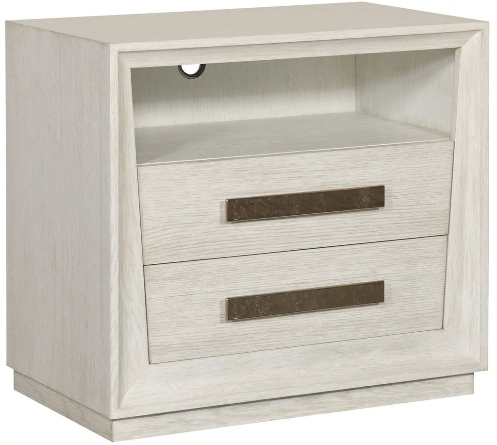 Ridge Medium Nightstand – Two Drawers, Cascade Oak Finish