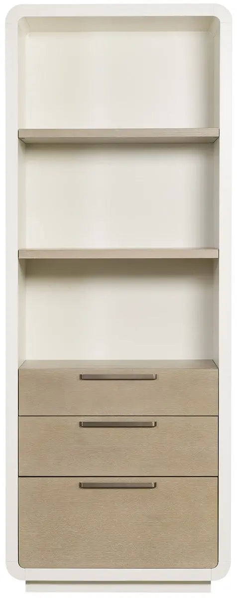 Cove Etagere – 84" Oak & Maple Bookshelf