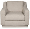 Asher Swivel Chair – Cream Thriller Linen Performance Fabric