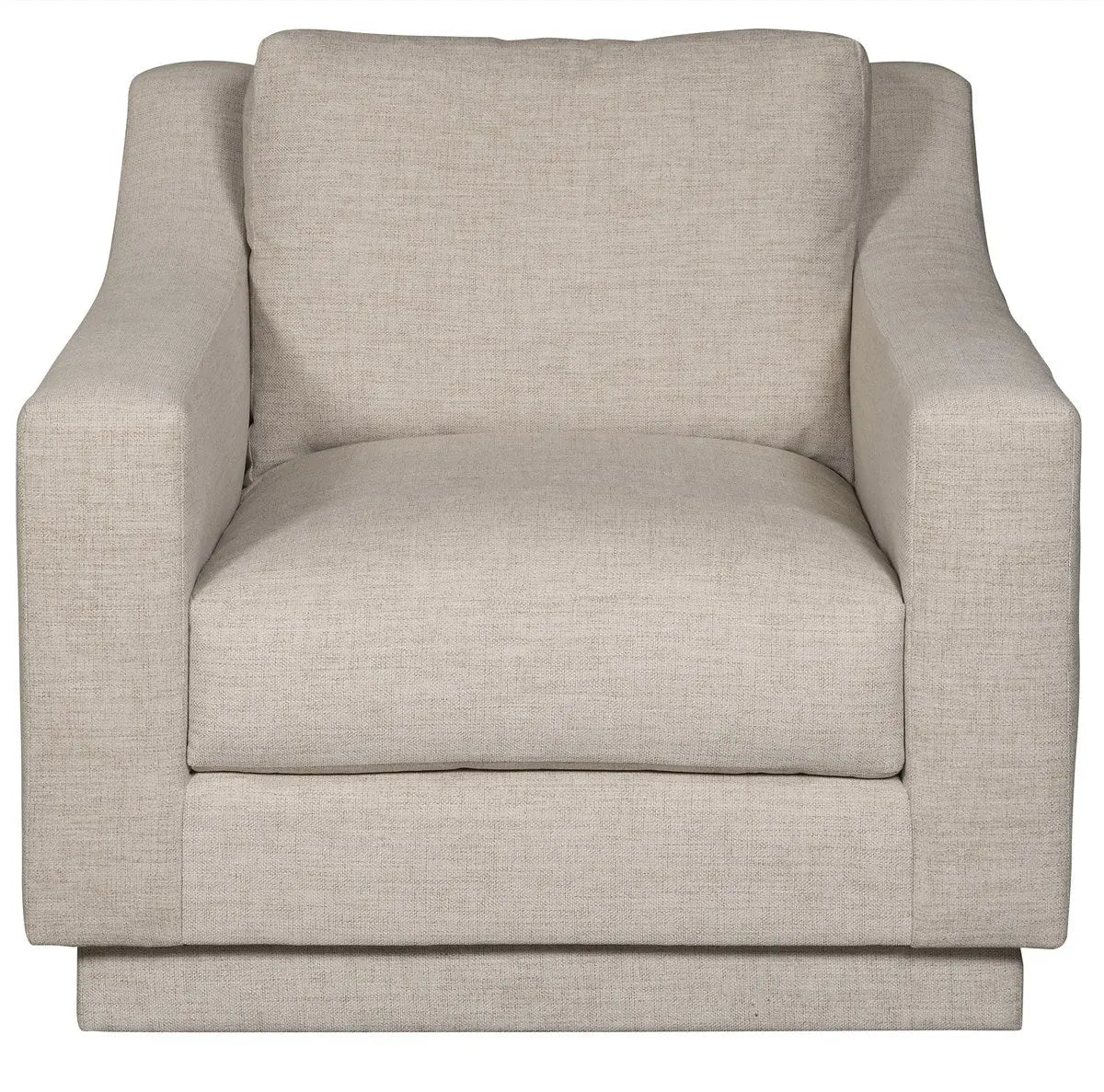 Asher Swivel Chair – Cream Thriller Linen Performance Fabric