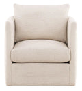 Liam Swivel Chair – Compact Accent in Kendra Sand Fabric