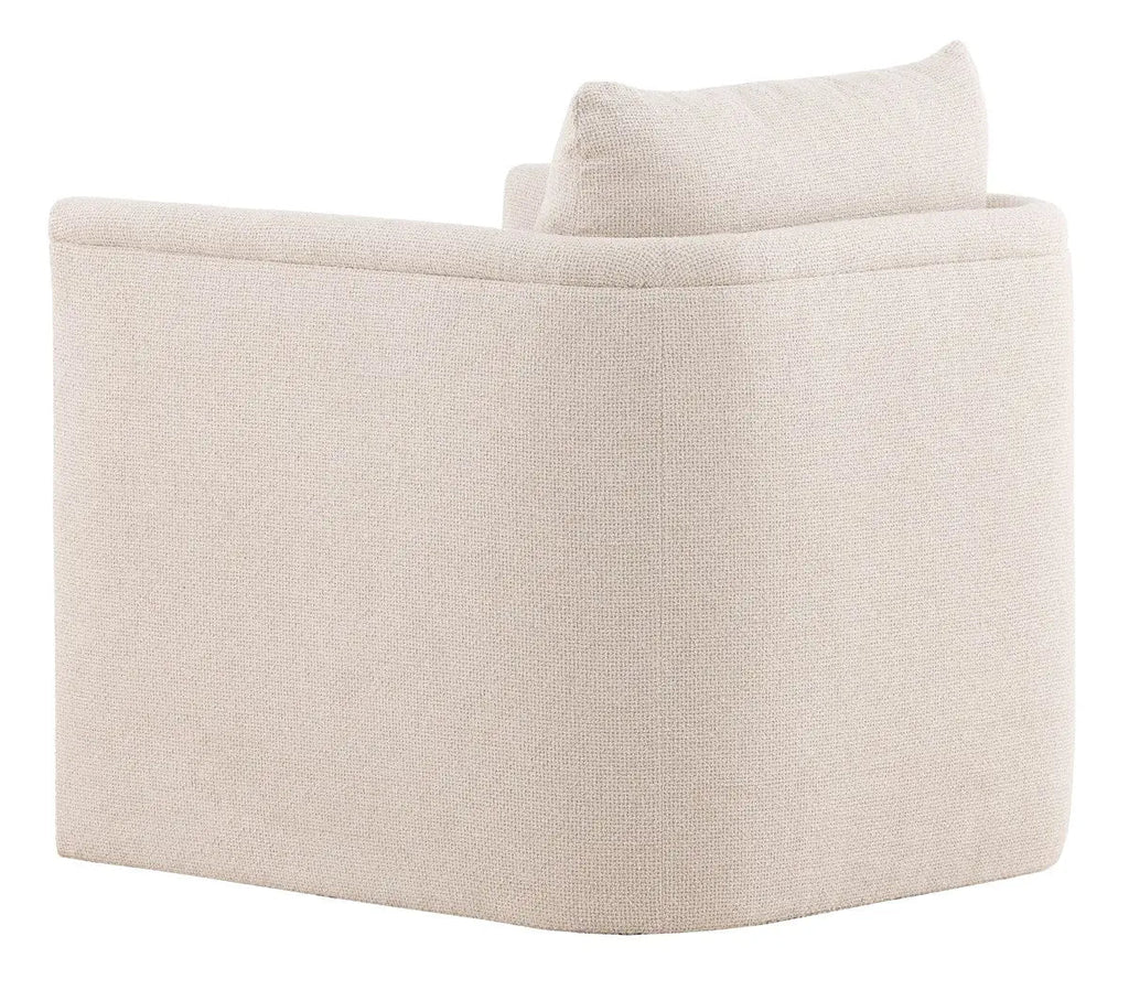 Liam Swivel Chair – Compact Accent in Kendra Sand Fabric