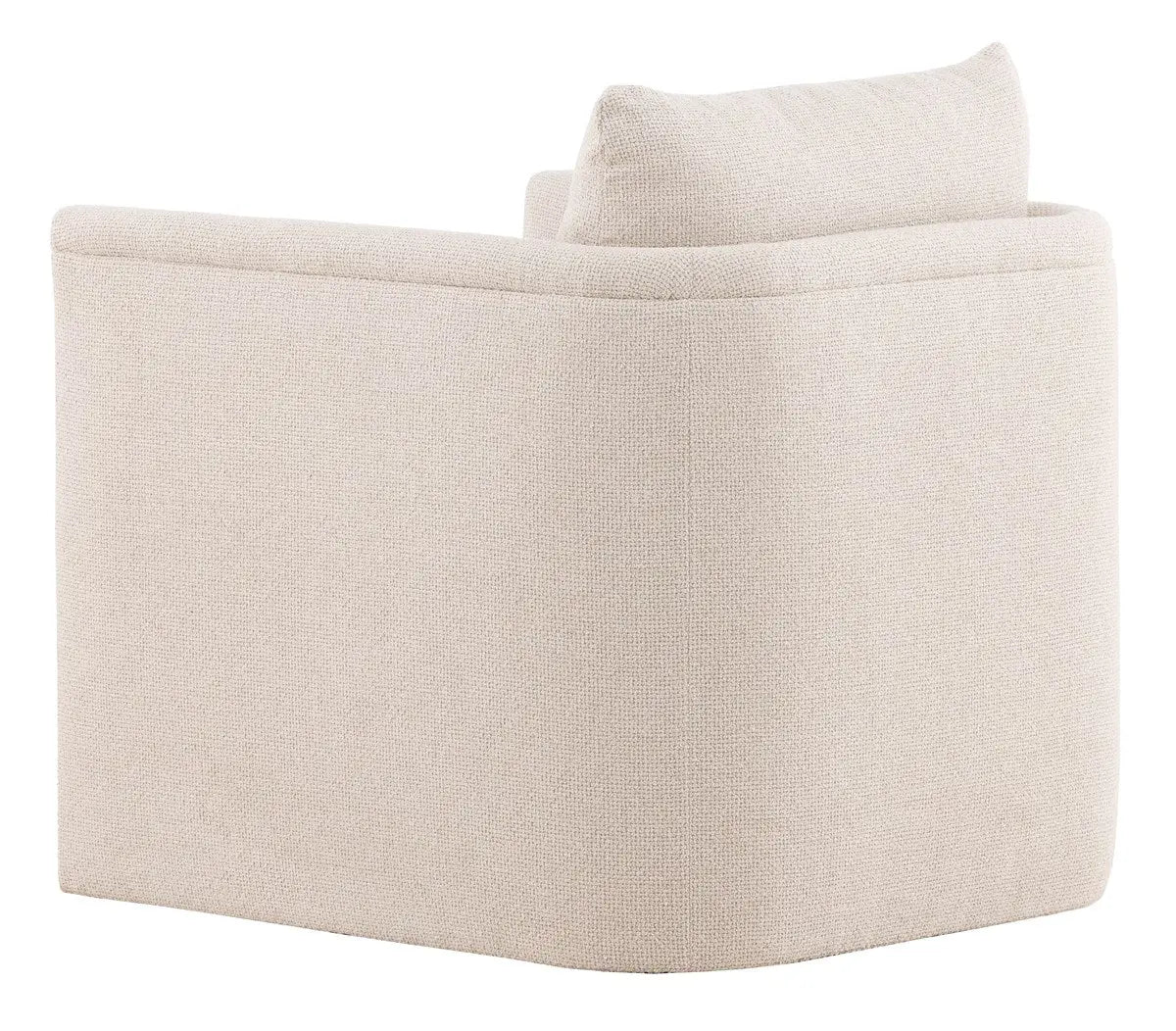 Liam Swivel Chair – Compact Accent in Kendra Sand Fabric
