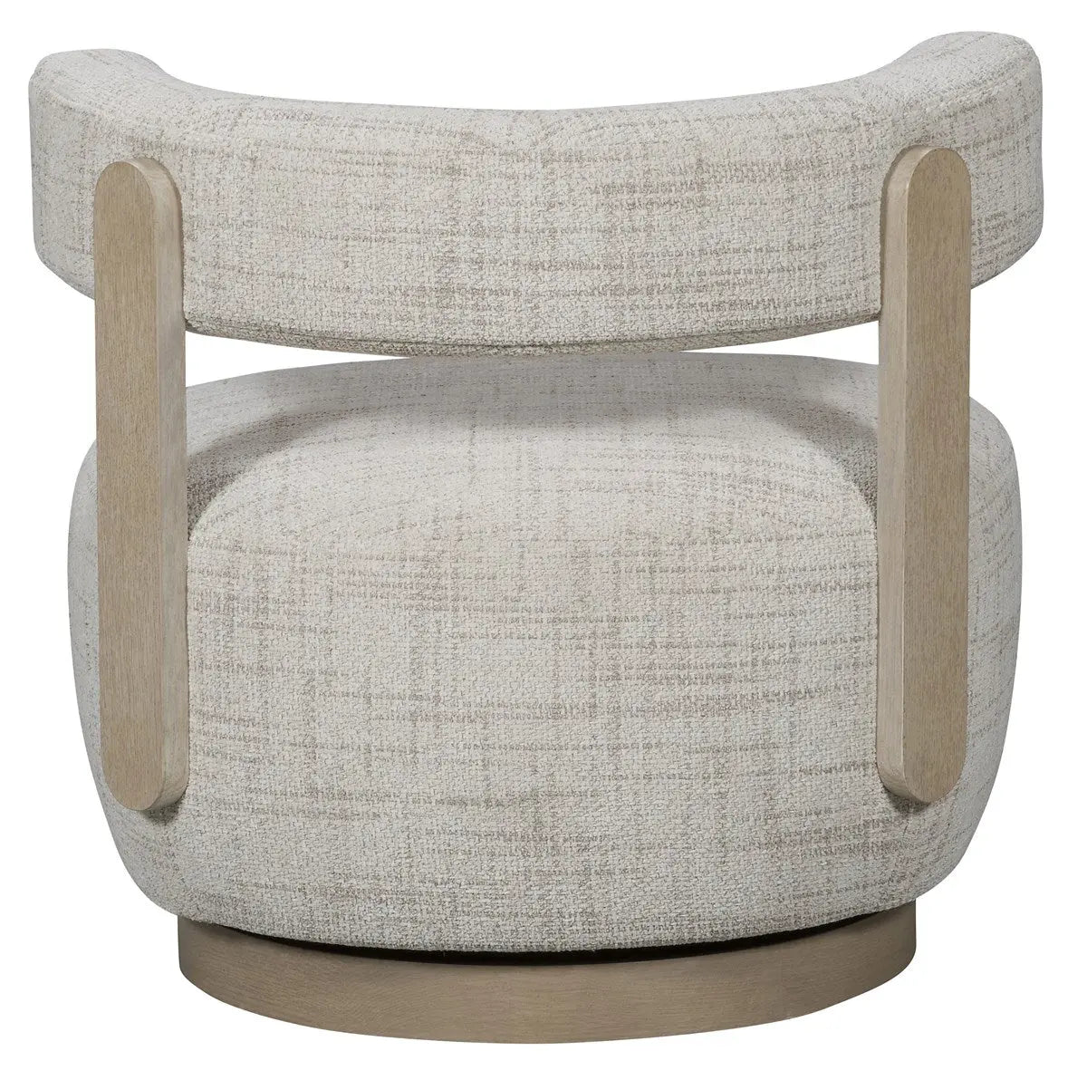 Daydream Swivel Chair – Reynolds Linen with Oak Supports