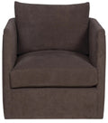 Liam Swivel Chair – Compact Accent in Kofi Mink Fabric