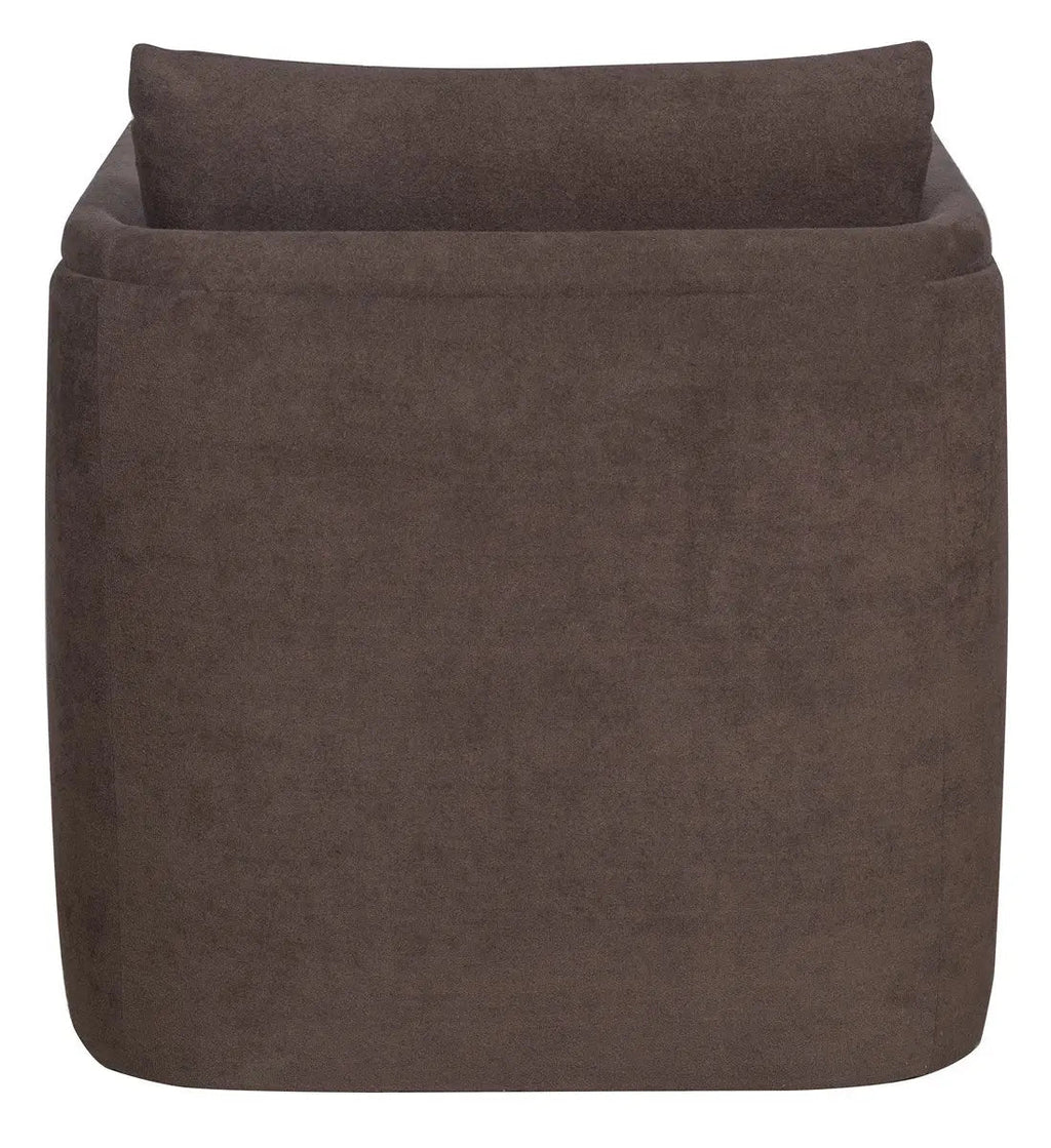 Liam Swivel Chair – Compact Accent in Kofi Mink Fabric