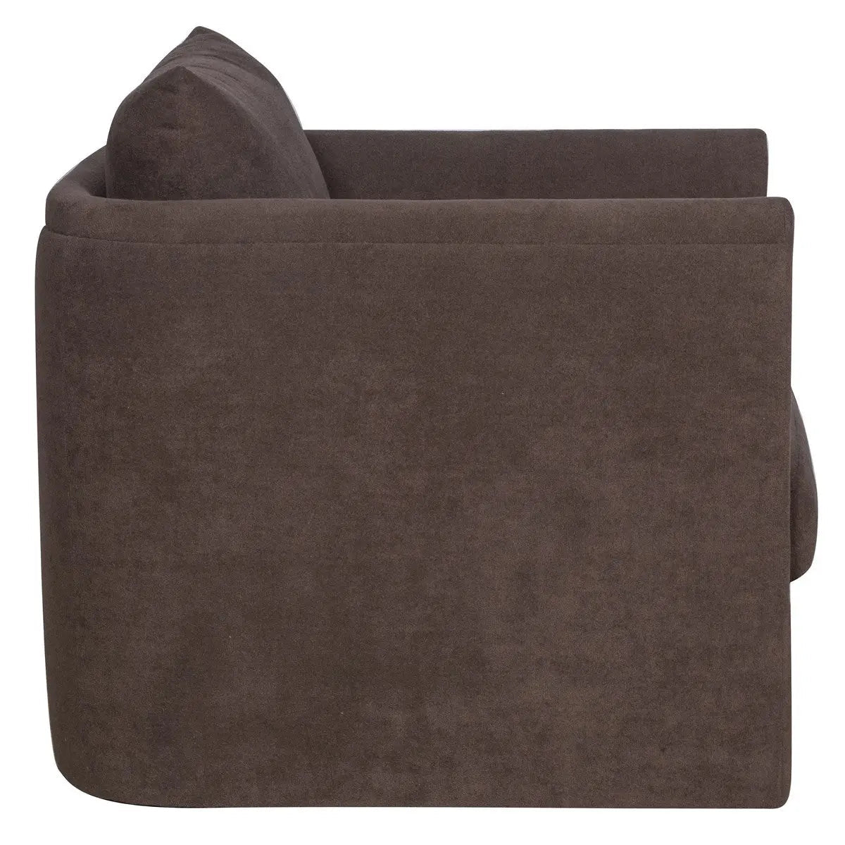 Liam Swivel Chair – Compact Accent in Kofi Mink Fabric