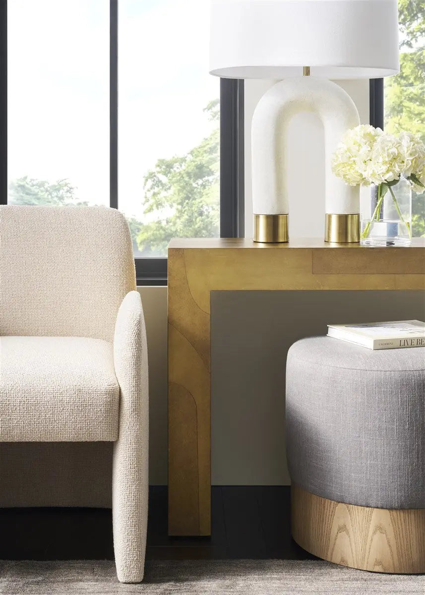 Calder Console – 86" Layered Brass Console