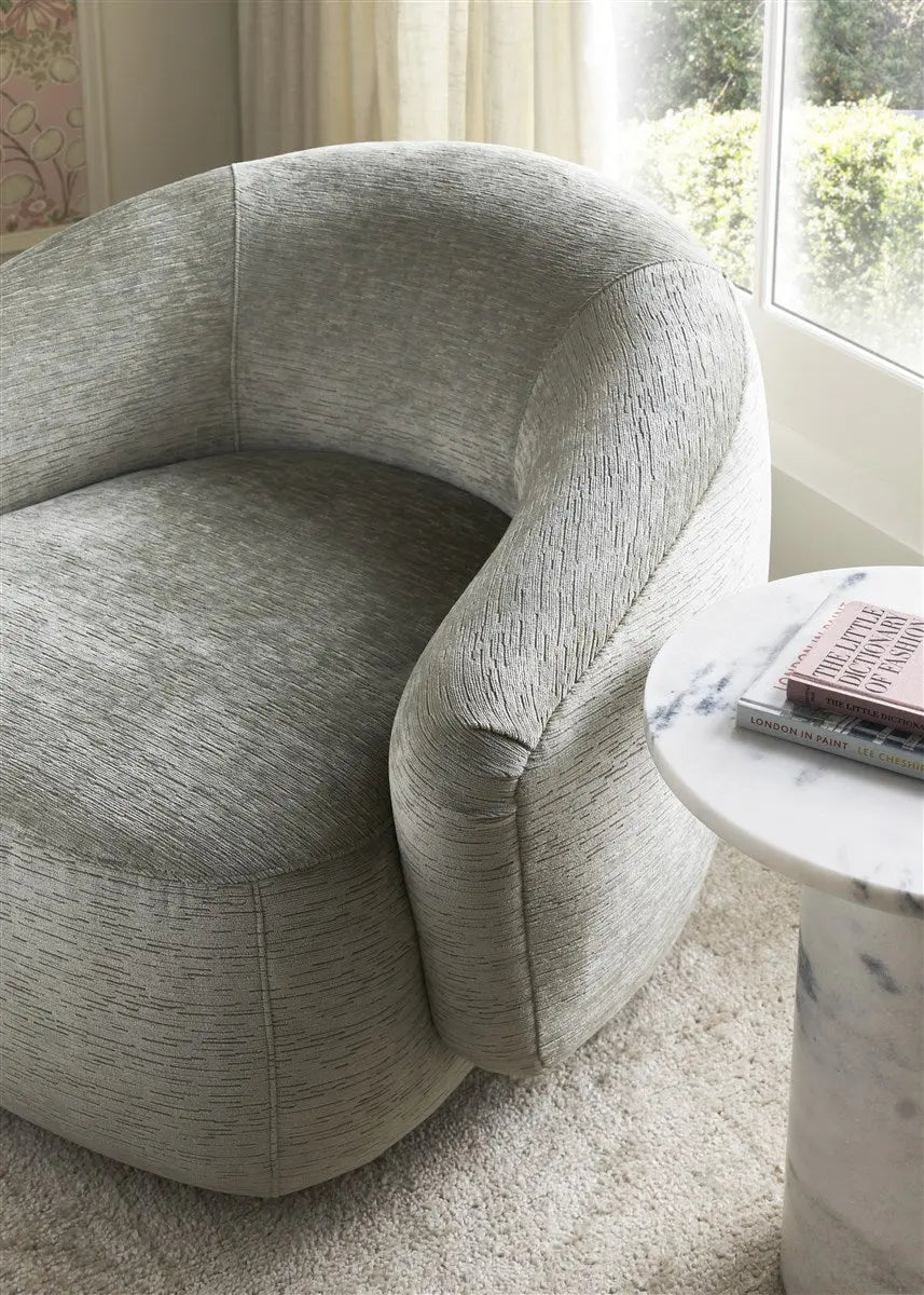 Gabriella Swivel Chair – Tallulah Celery Performance Fabric