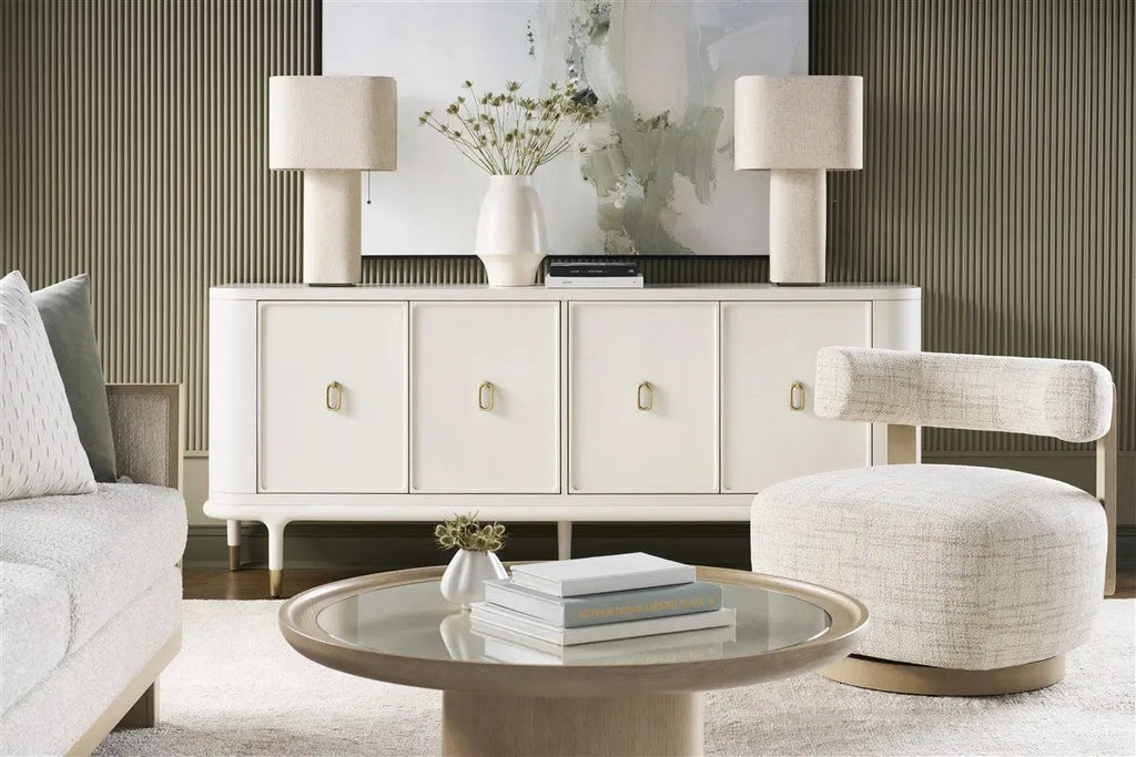 Daydream Swivel Chair – Reynolds Linen with Oak Supports
