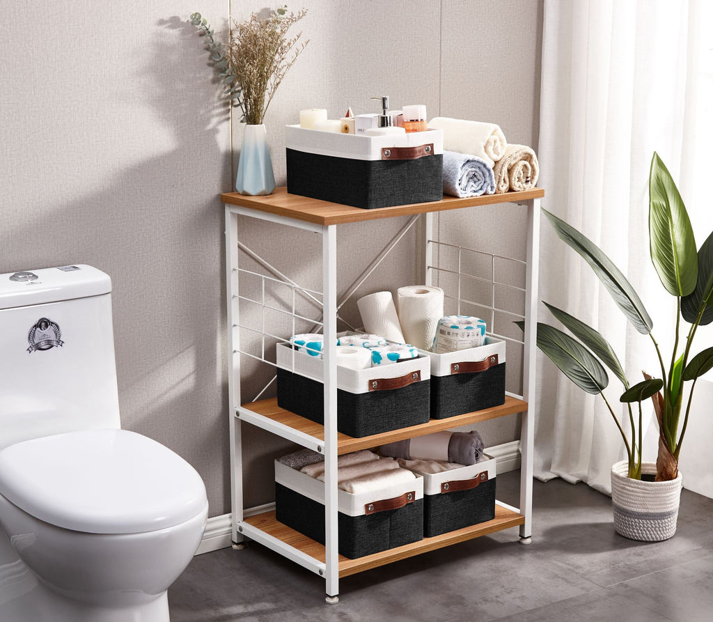Small Storage Bins Collapsible Sturdy Storage Basket | Storage Organizer Baskets