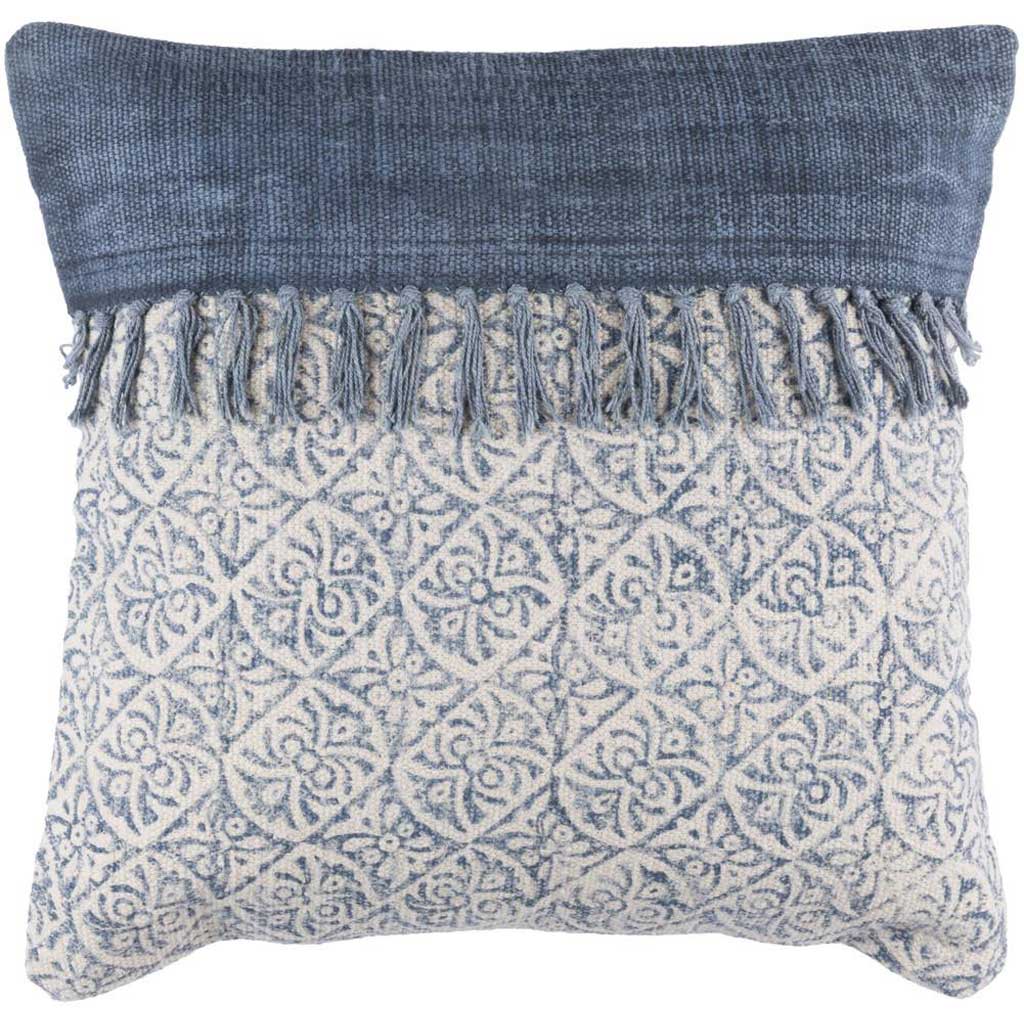 Lolana Tassel Ivory/Slate Pillow
