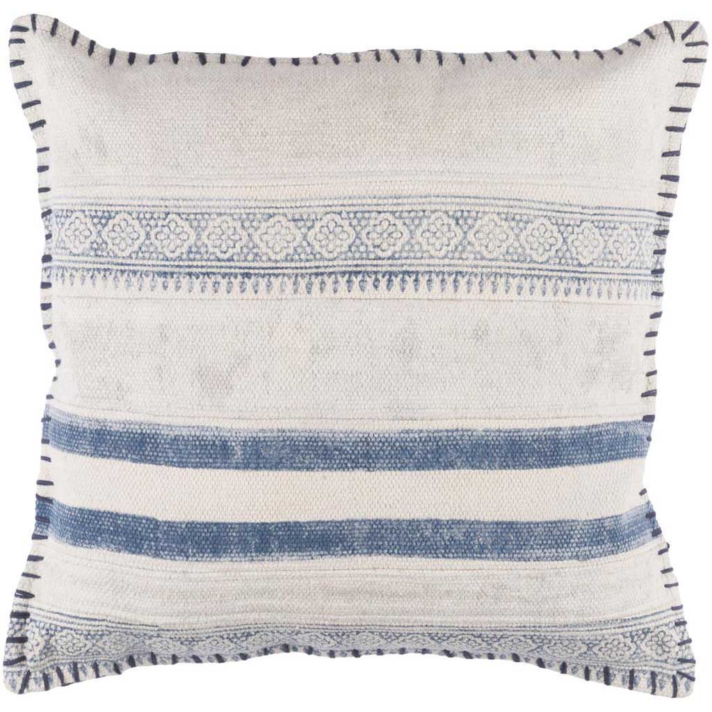 Lolana Striped Ivory/Slate Pillow