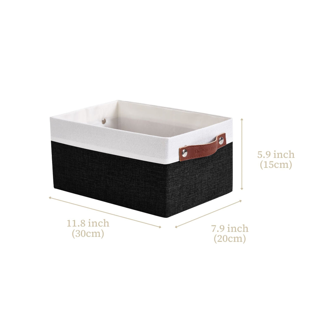 Small Storage Bins Collapsible Sturdy Storage Basket | Storage Organizer Baskets