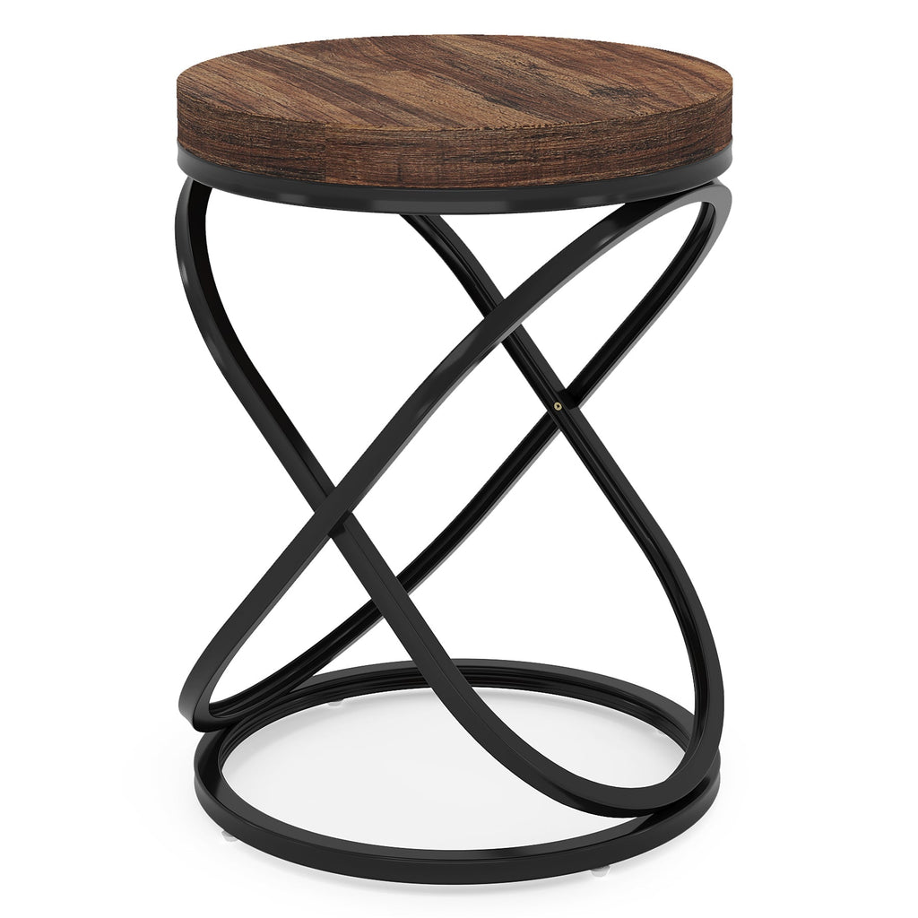 Round End Table, 26" Tall Side Table