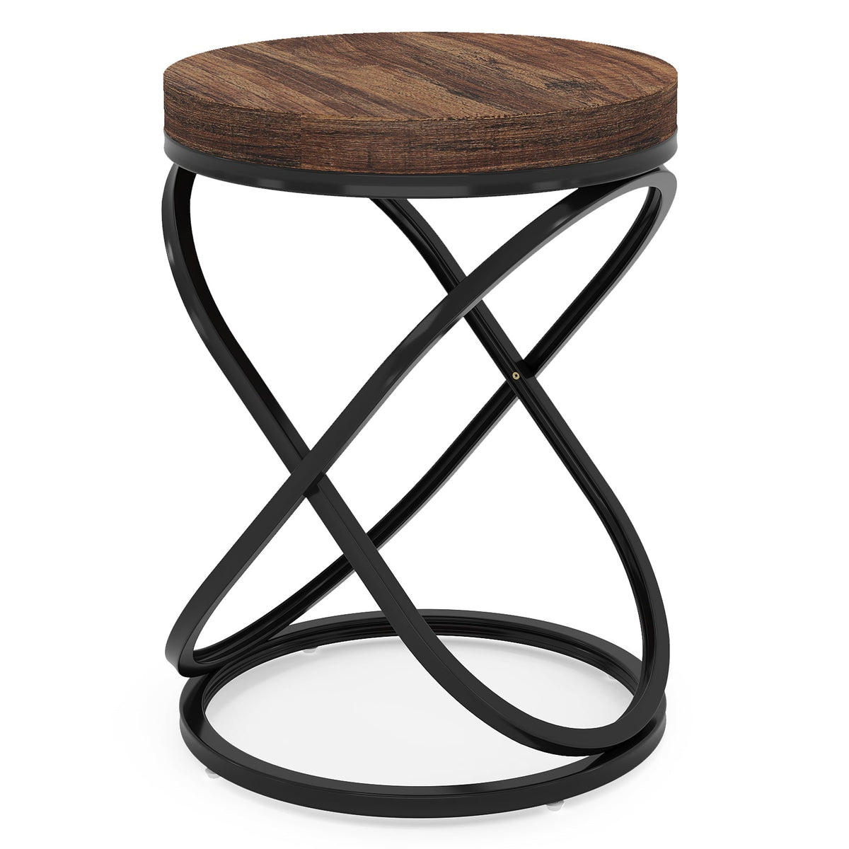 Round End Table, 26" Tall Side Table