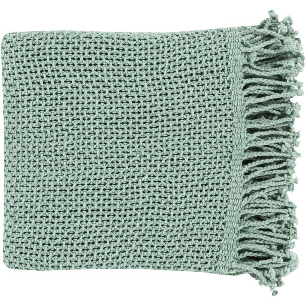 Tiberius Solid Teal Throw