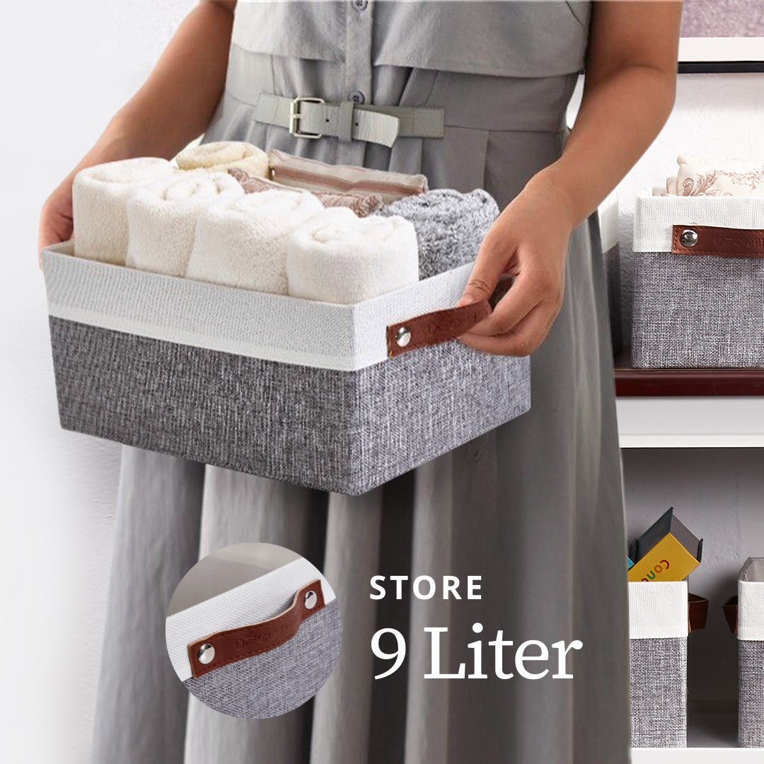 Small Storage Bins Collapsible Sturdy Storage Basket | Storage Organizer Baskets