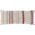 Zoyel Lumbar Pillow Beige/Dark Brown/Black